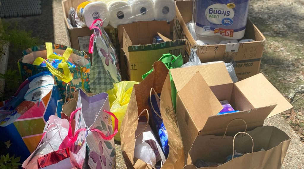 First Baptist Gulf Shores donates women's hygiene items