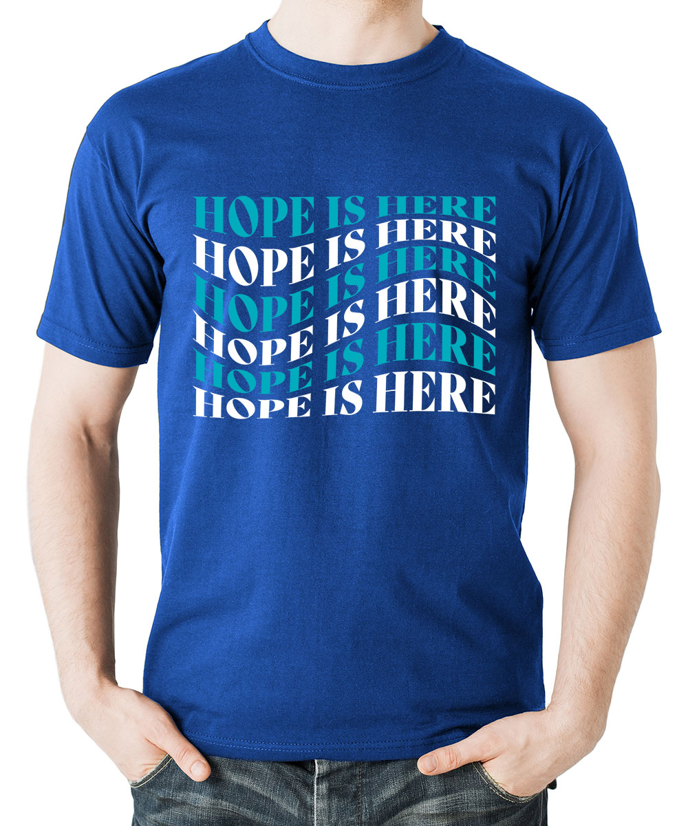 Big Fish Ministries "Hope is Here" t-shirt (blue)